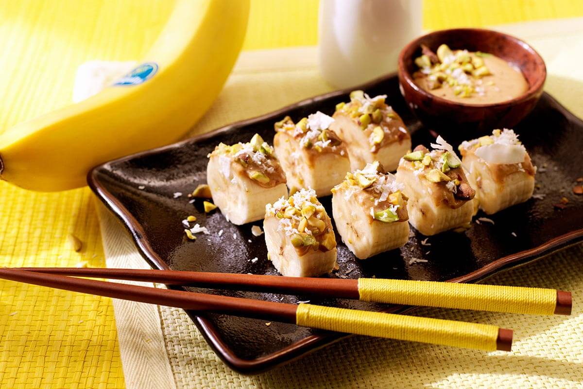Banana Sushi with Coconut Recipe