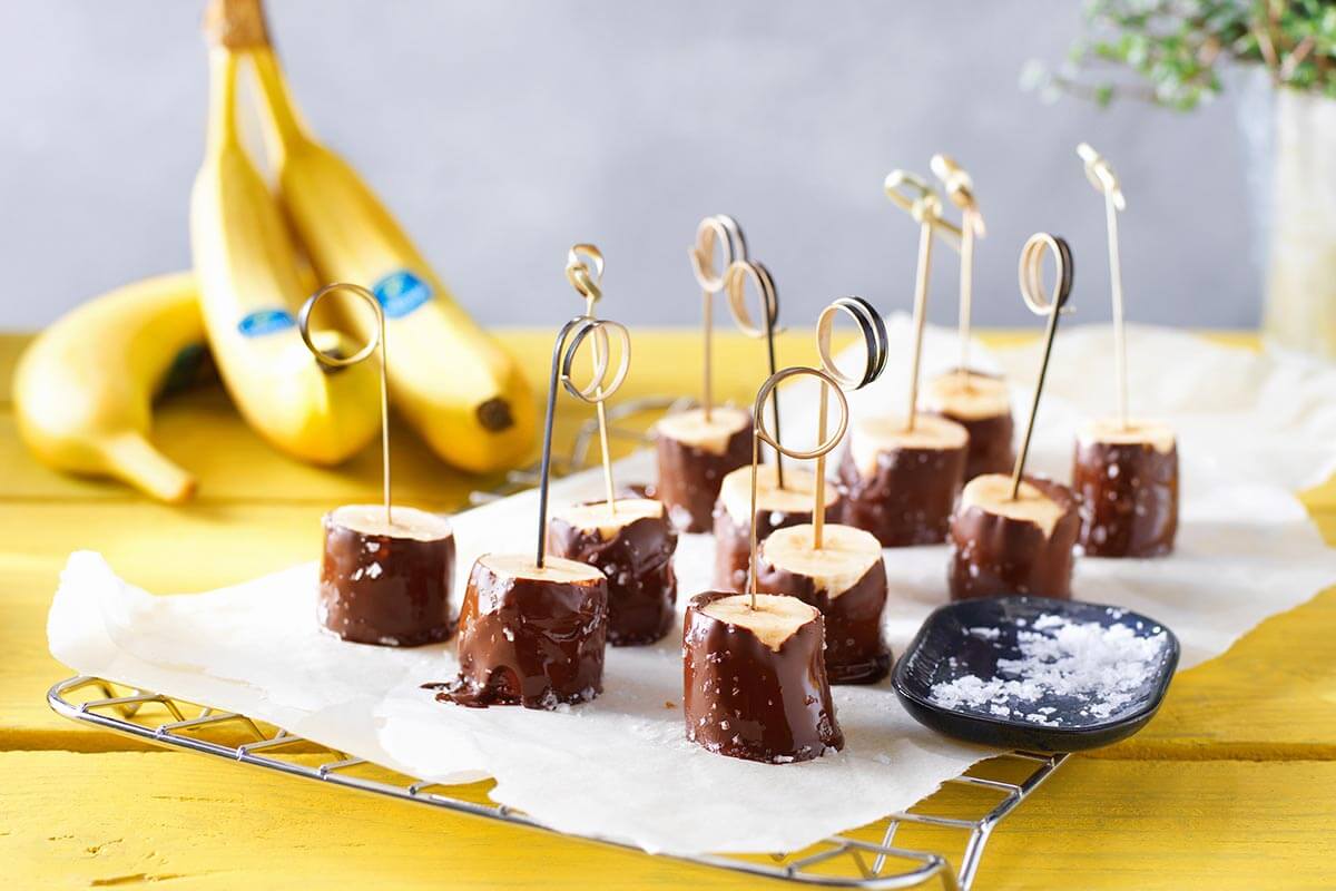 Dark Chocolate and sea salt Chiquita banana snack