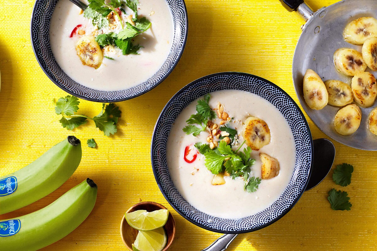 Healthy Thai Curry-Coconut Soup with Chiquita Bananas
