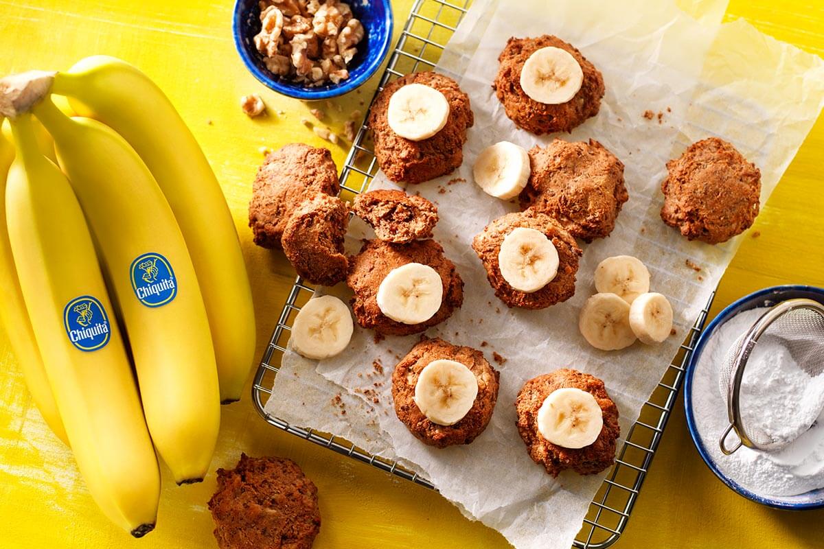 Leftover vegan Chiquita banana bread cookies