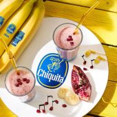 Chiquita banana and pomegranate smoothie