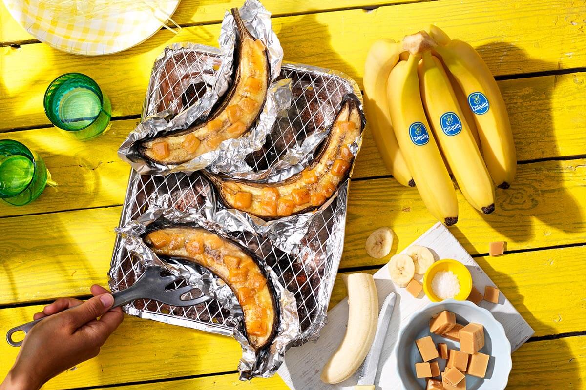 Caramelized BBQ Chiquita bananas