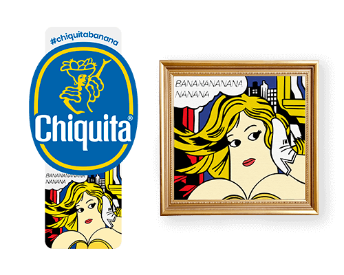 Chiquita-Artist-Sticker_Roy_lichtenstein
