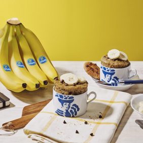 Chiquita Banana and chocolate chip cookie mug
