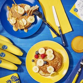 Post-workout banana protein pancakes by Chiquita