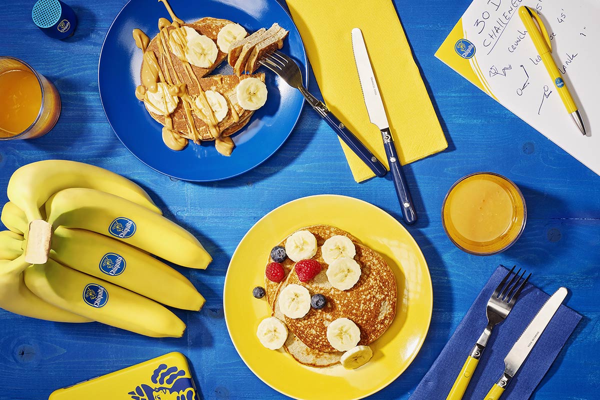 Post-workout banana protein pancakes by Chiquita