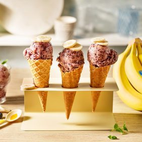 Quick Banana and Blueberry ‘Nice Cream’