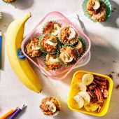 Healthy Mini Yoghurt/Banana Muffins