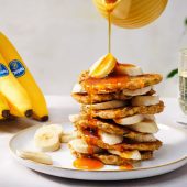 Left-over’ banana, zucchini and carrot pancakes