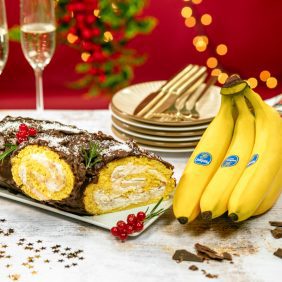 Chiquita Banana holiday Yule log