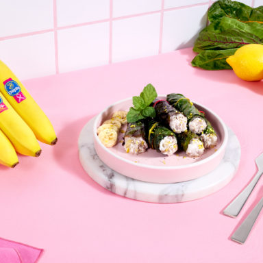 Swiss Chard Rolls with Chiquita Banana and Ricotta