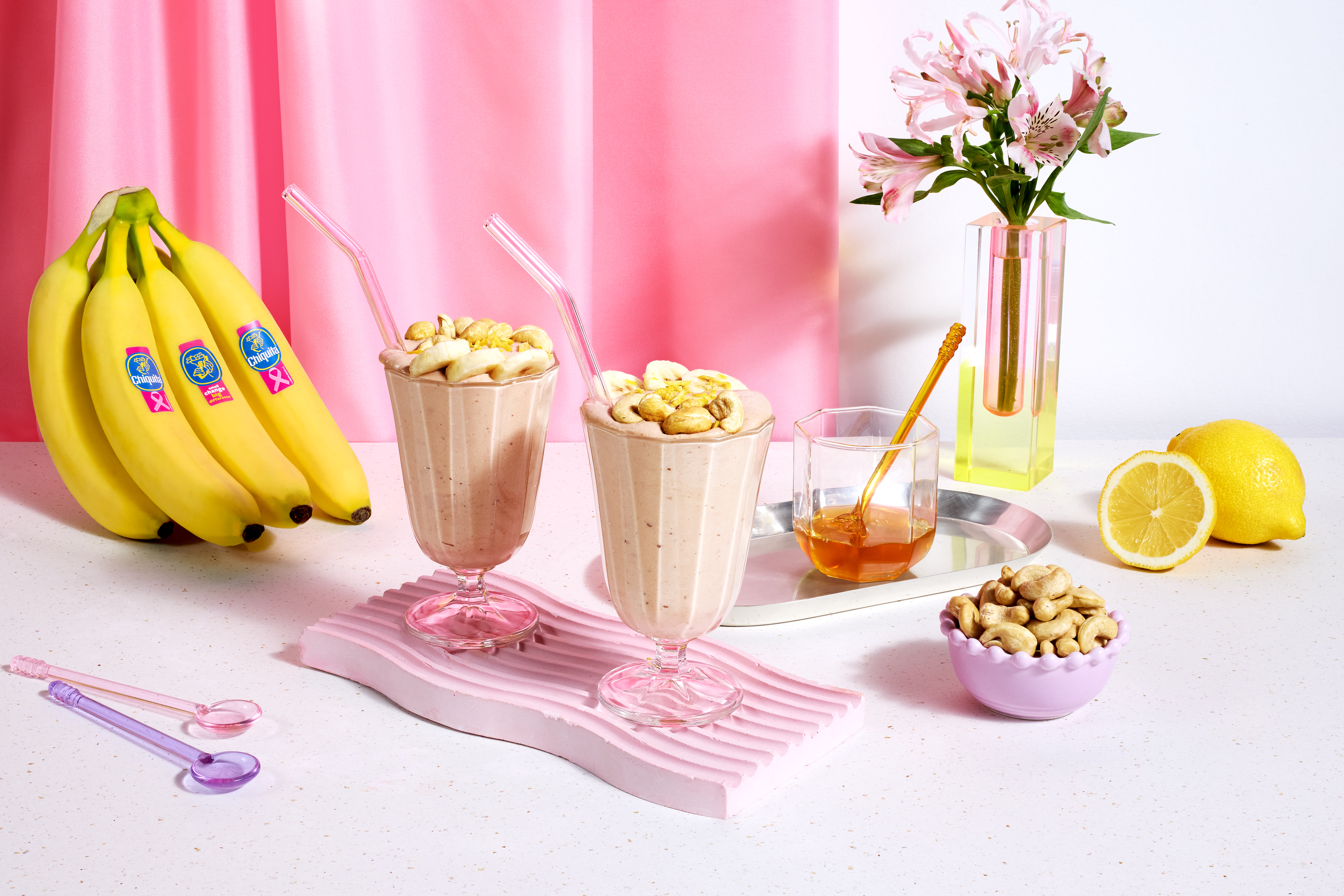 Chiquita Banana and Cashew Shake with Lemon